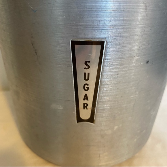 Retro 1950s Aluminum Sugar Canister - Picture 4 of 11